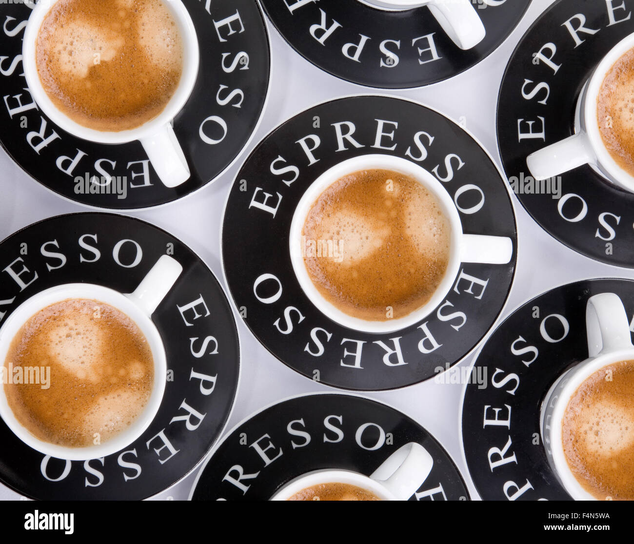 Machine à café expresso,alimentation,Concept green thé à la menthe, café Banque D'Images