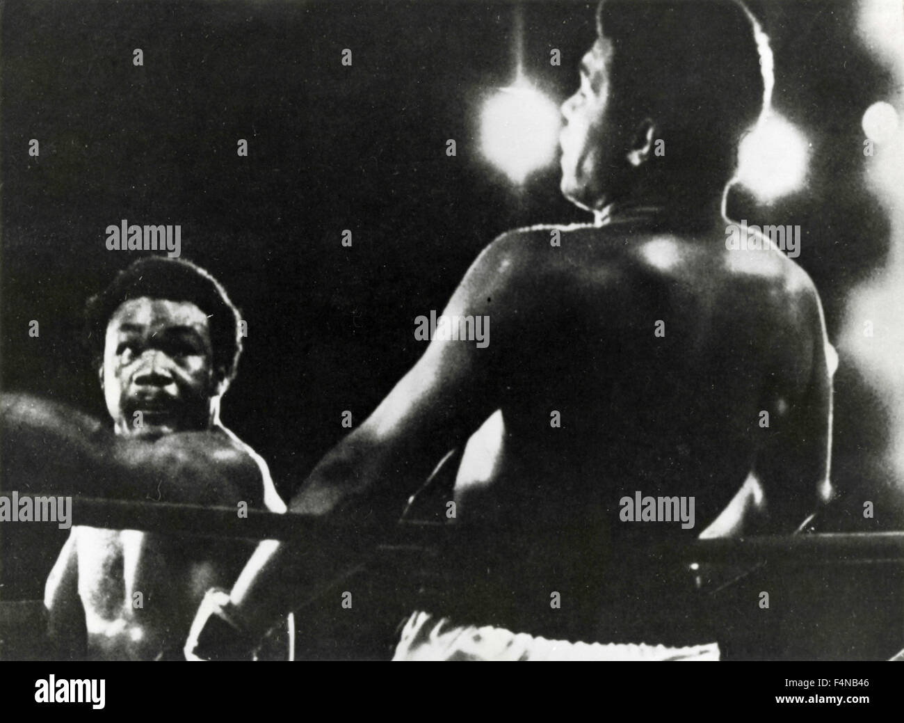 Match de boxe entre Muhammad Ali et George Foreman 2 Banque D'Images