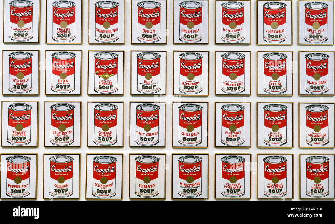 Andy Warhol - Campbell's Soup Cans Banque D'Images