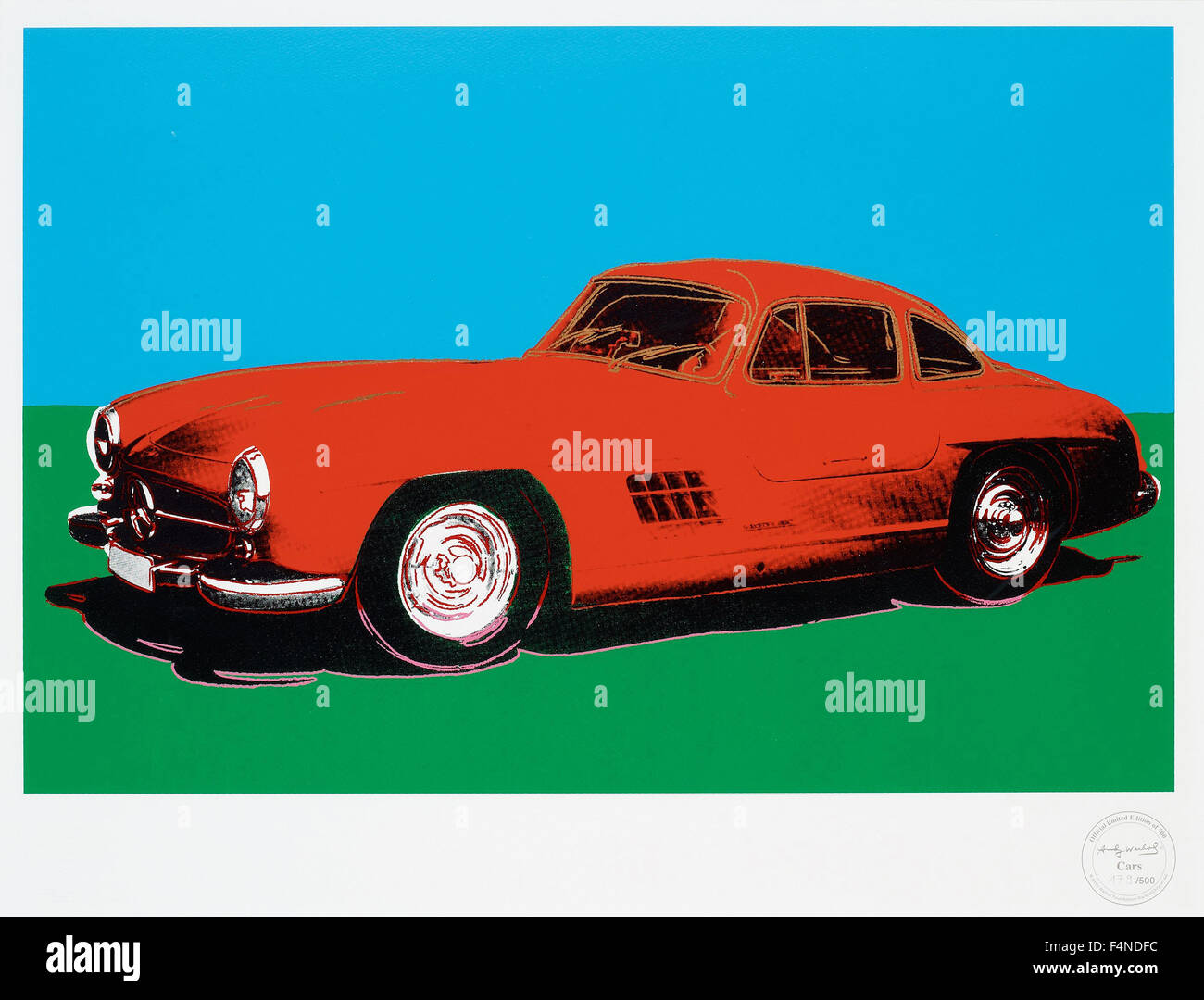 Andy Warhol - voitures Mercedes SL Gulwing Banque D'Images