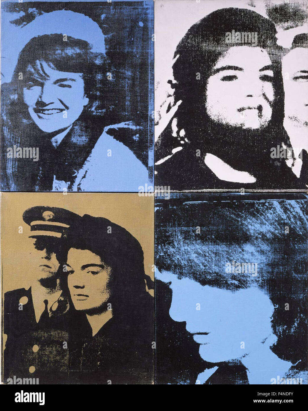 Andy Warhol - Jackie (quatre) Jackies (Portraits de Mme Jacqueline Kennedy) Banque D'Images