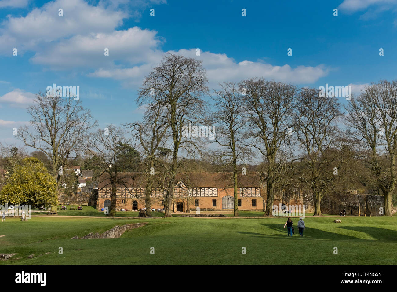 Les écuries, Le Château de Kenilworth, Warwickshire, UK Banque D'Images