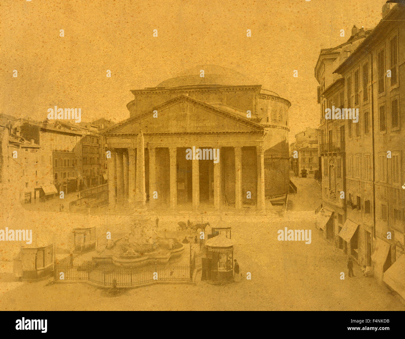 Vue sur le Panthéon, Rome, Italie Banque D'Images