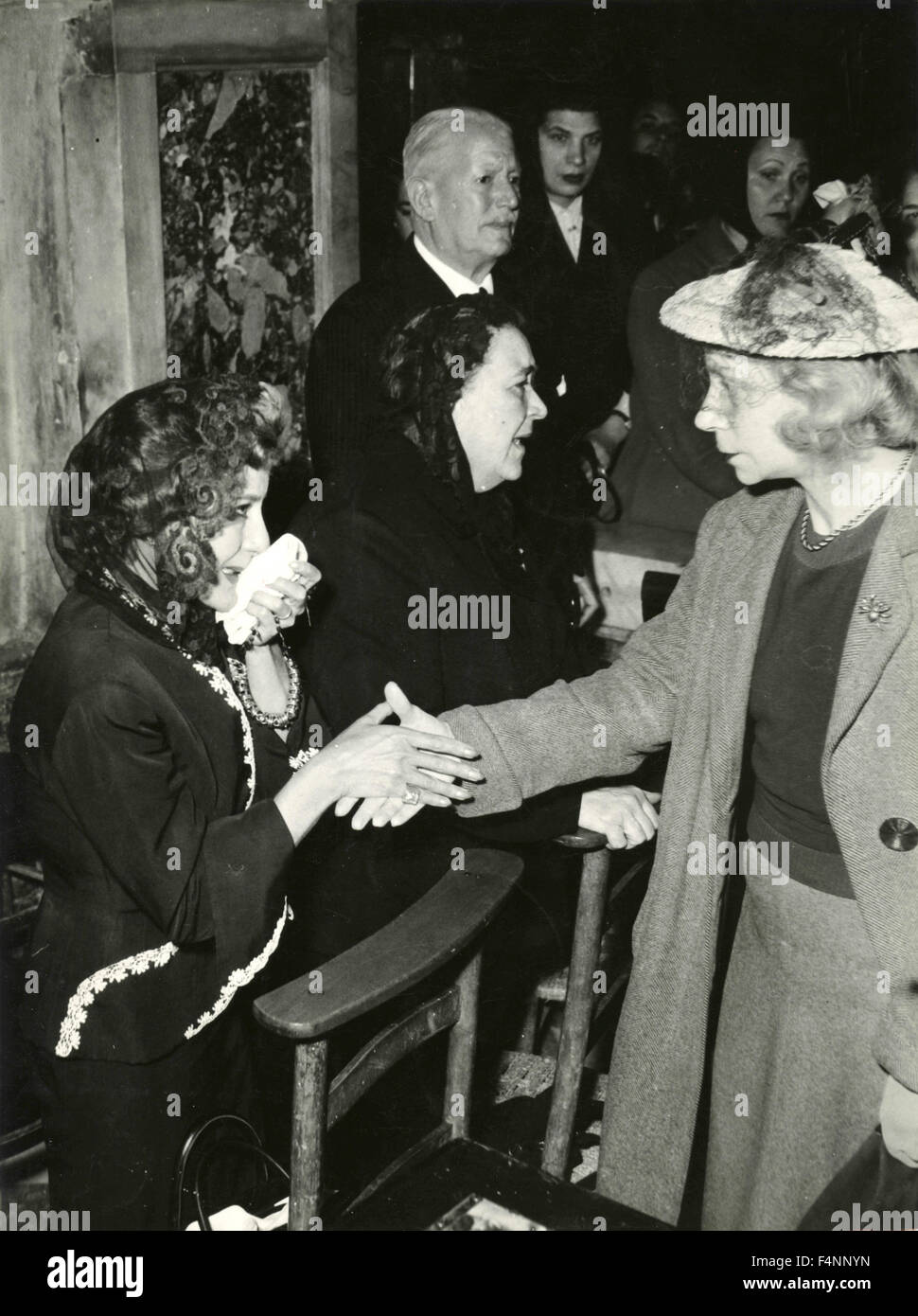 Myriam de San Servolo à l'enterrement de Clara Petacci Banque D'Images