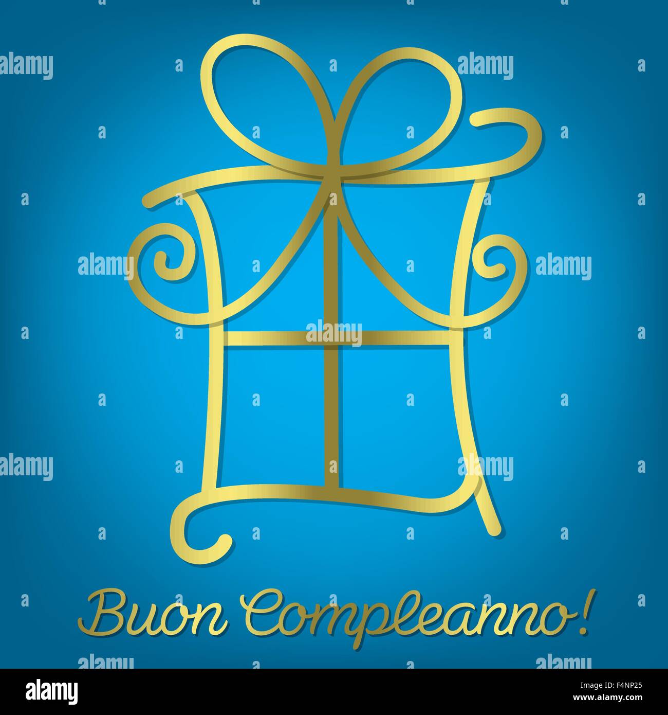 L Italien Happy Birthday Carte En Format Vectoriel Image Vectorielle Stock Alamy