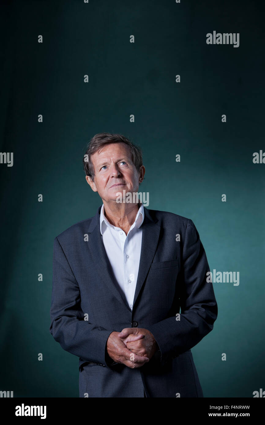 Sir David Hare, le dramaturge anglais, scénariste et directeur de théâtre et réalisateur, à l'Edinburgh International Book Festival Banque D'Images