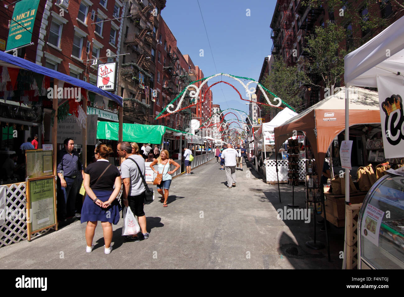 Festival de San Gennaro, Mulberry St. Little Italy Manhattan New York Banque D'Images