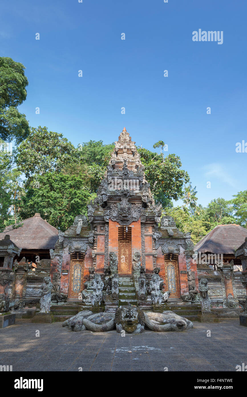 Pura Dalem Agung Padangtegal, temple monkey forest, Ubud, Bali, Indonésie Banque D'Images