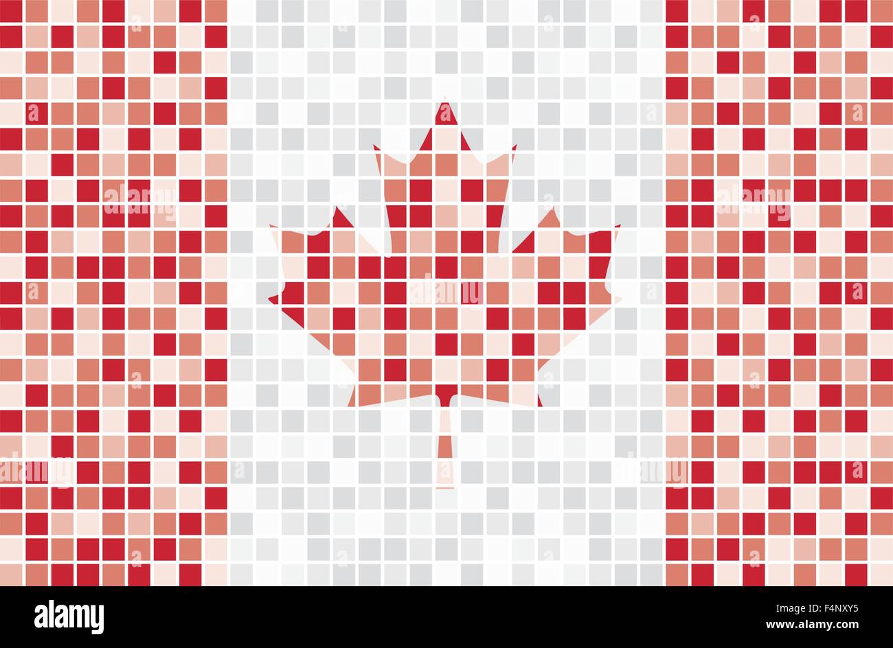 Site canadien de la mosaïque en format vectoriel. Illustration de Vecteur