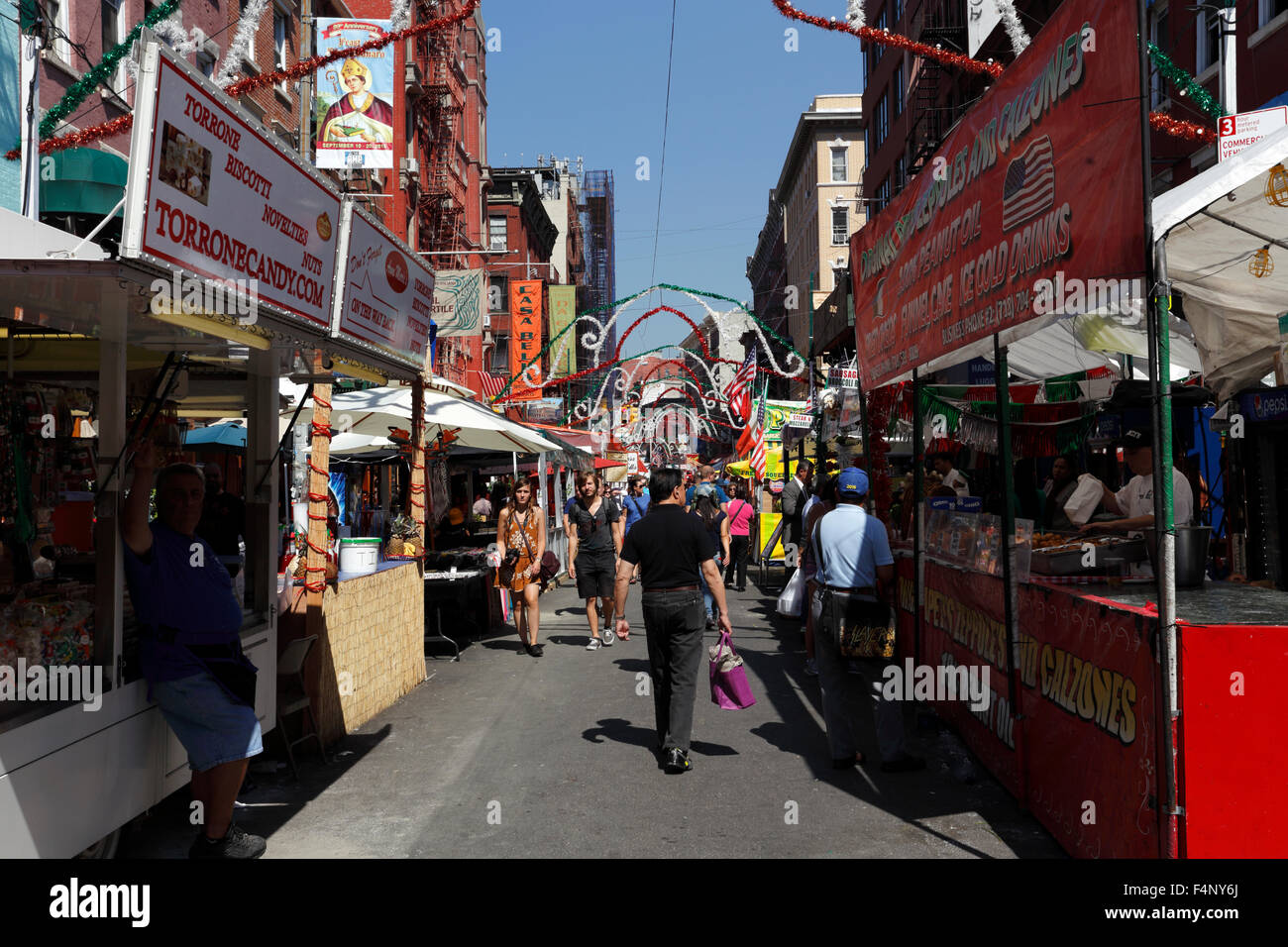 Fête de San Gennaro, Mulberry St. Little Italy Manhattan New York Banque D'Images