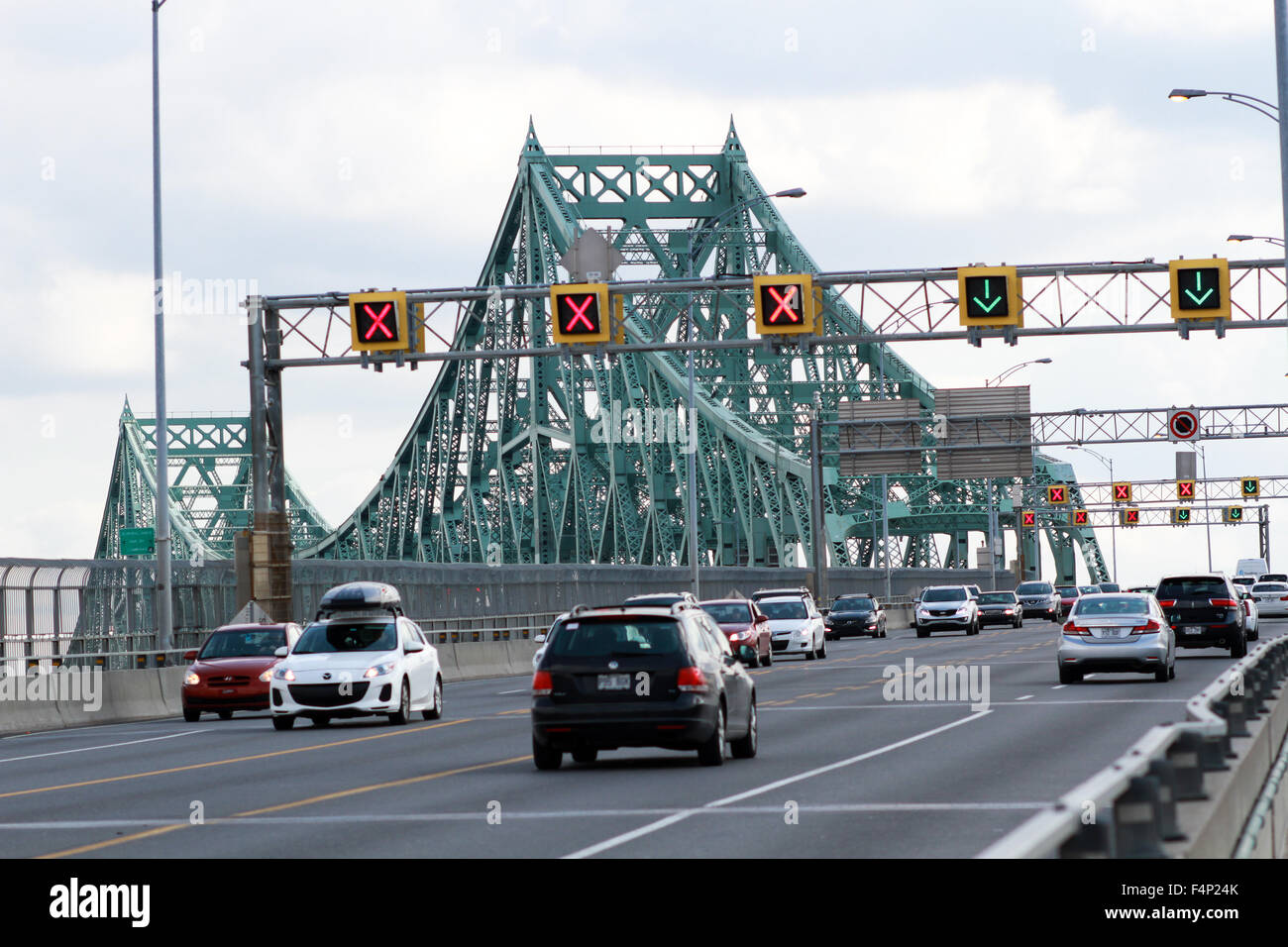 Le pont Jacques-Cartier à Montréal, Québec Banque D'Images