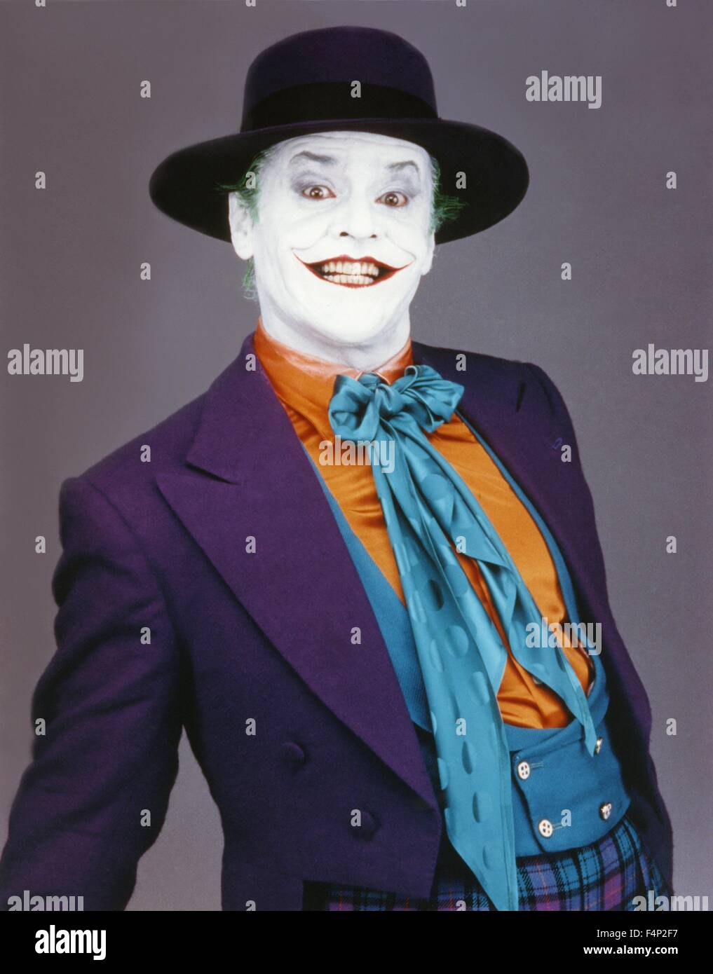 Joker- Jack Nicholson, Tim Burton T-Shirt Taille XL Hommes Gray- D'Herbe Ritts