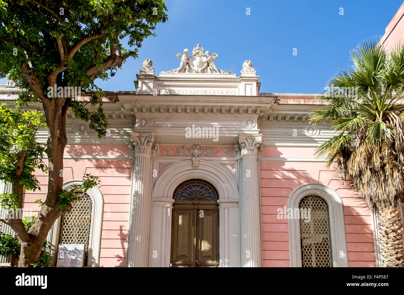 L'ancien Musée d'archéologie Cagliari Sardaigne Banque D'Images