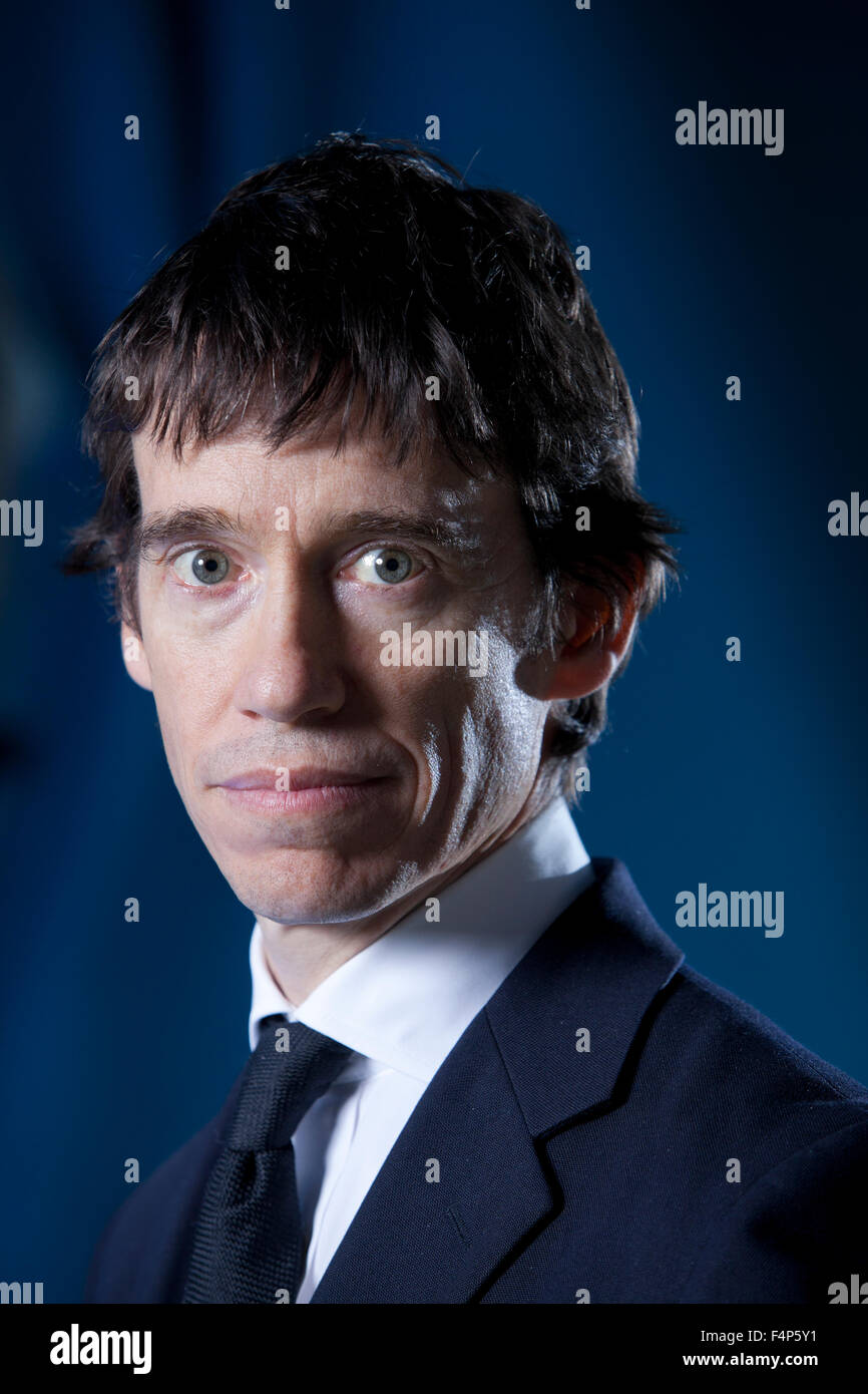 Rory Stewart, universitaire, auteur et homme politique conservateur, à l'Edinburgh International Book Festival 2015. Banque D'Images