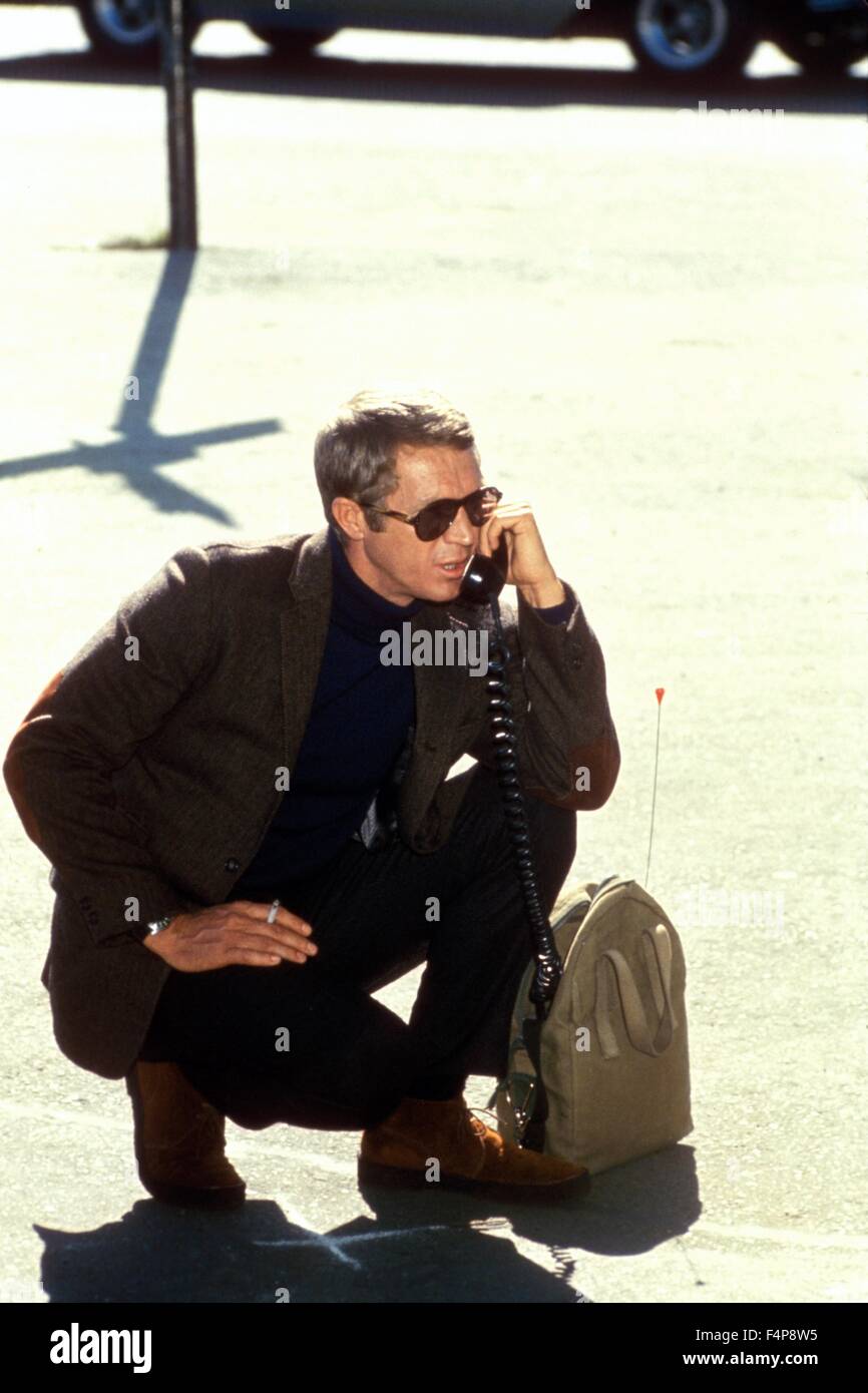 Steve McQueen Bullitt 1968 / réalisé par Peter Yates Banque D'Images