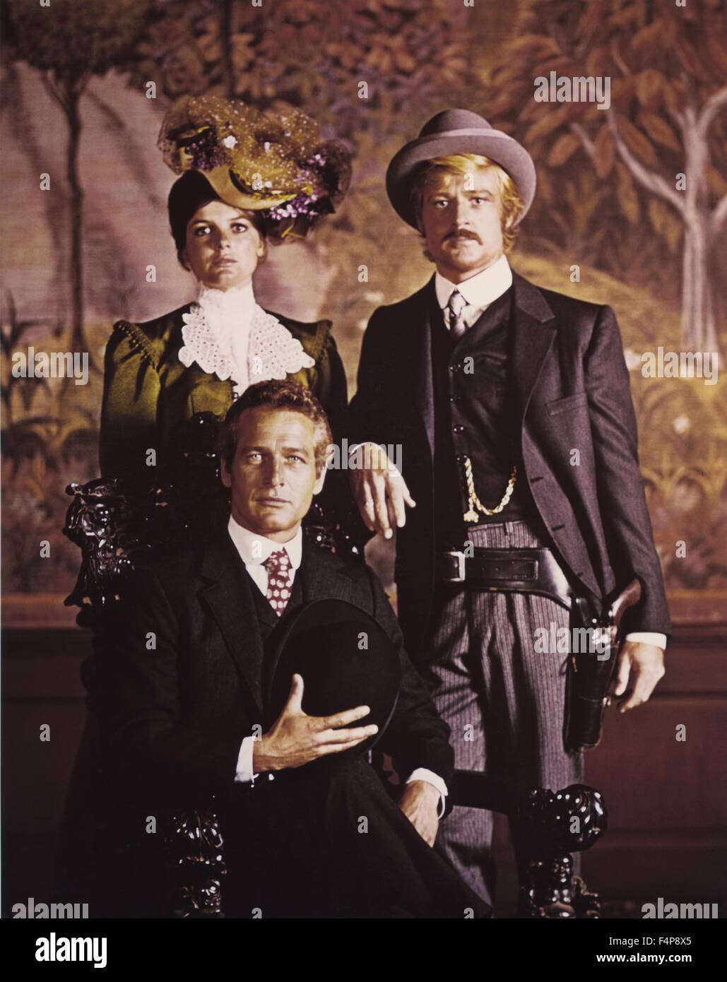 Katharine Ross, Robert Redford, Paul Newman / Butch Cassidy et le Kid 1969 réalisé par George Roy Hill Banque D'Images