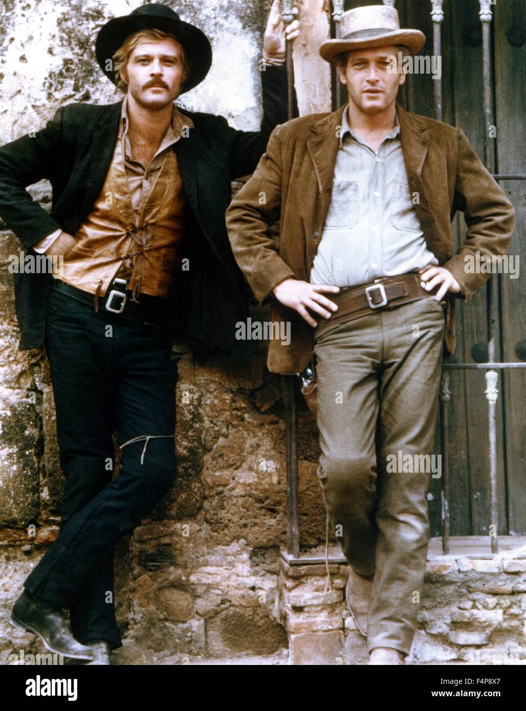 Robert Redford, Paul Newman / Butch Cassidy et le Kid 1969 réalisé par George Roy Hill Banque D'Images