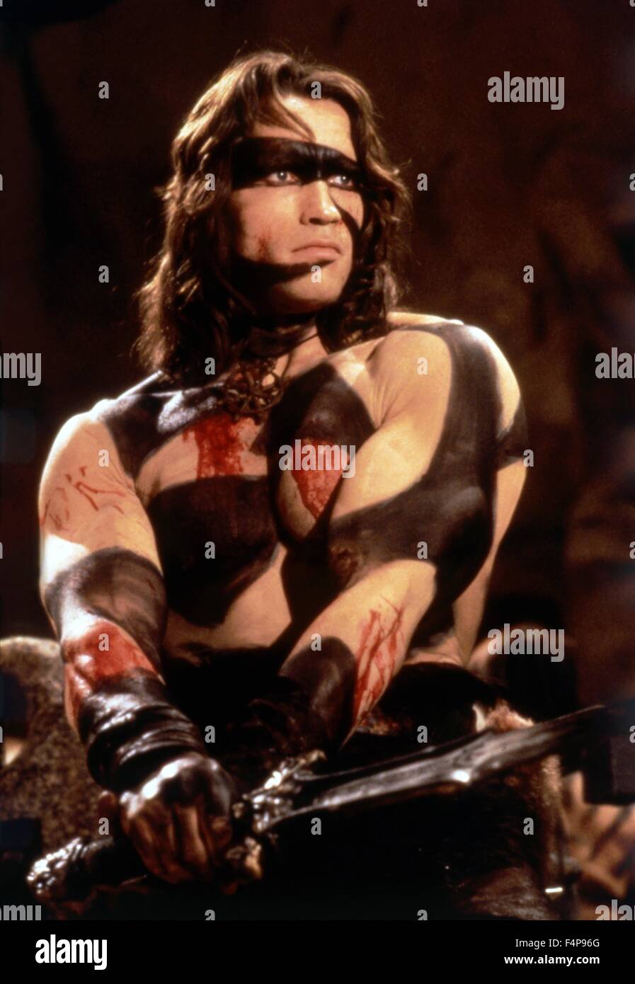 Arnold Schwarzenegger / Conan le Barbare 1982 réalisé par John Milius Banque D'Images