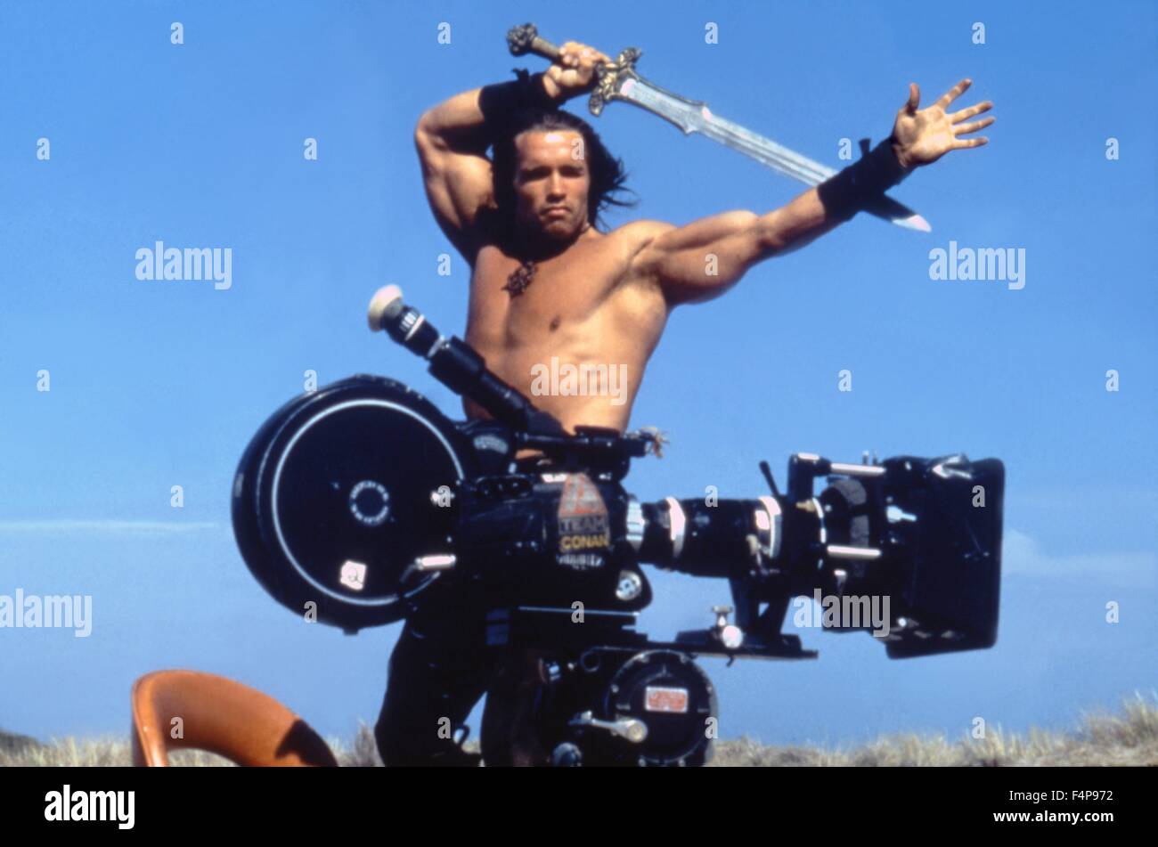 Arnold Schwarzenegger / Conan le Barbare 1982 réalisé par John Milius Banque D'Images