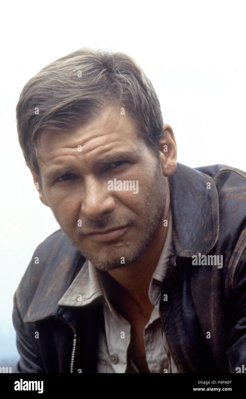 Harrison Ford / Indiana Jones et le Temple Maudit 1984 réalisé par Steven Spielberg Banque D'Images