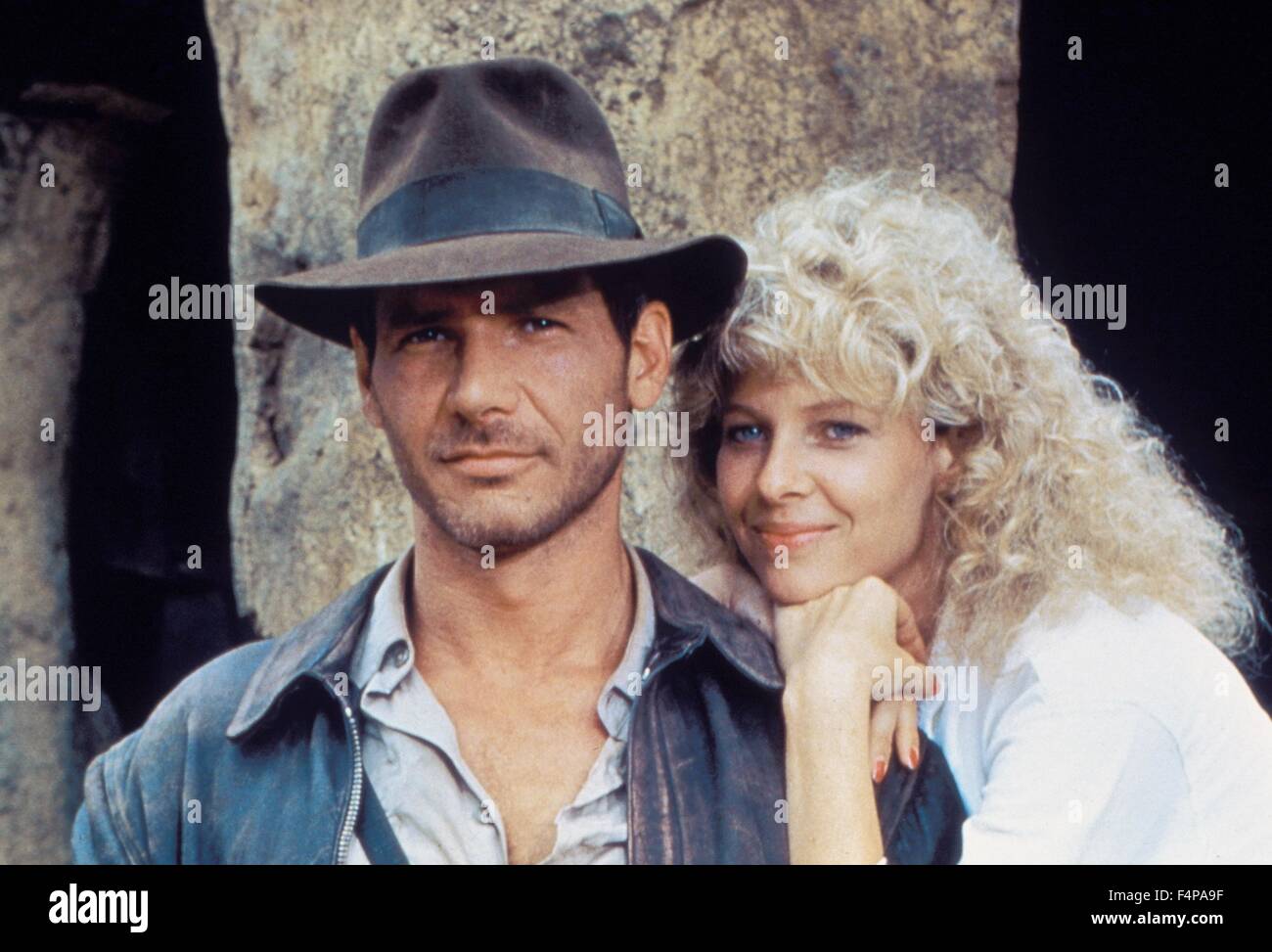 Harrison Ford, Kate Capshaw / Indiana Jones et le Temple Maudit 1984 réalisé par Steven Spielberg Banque D'Images