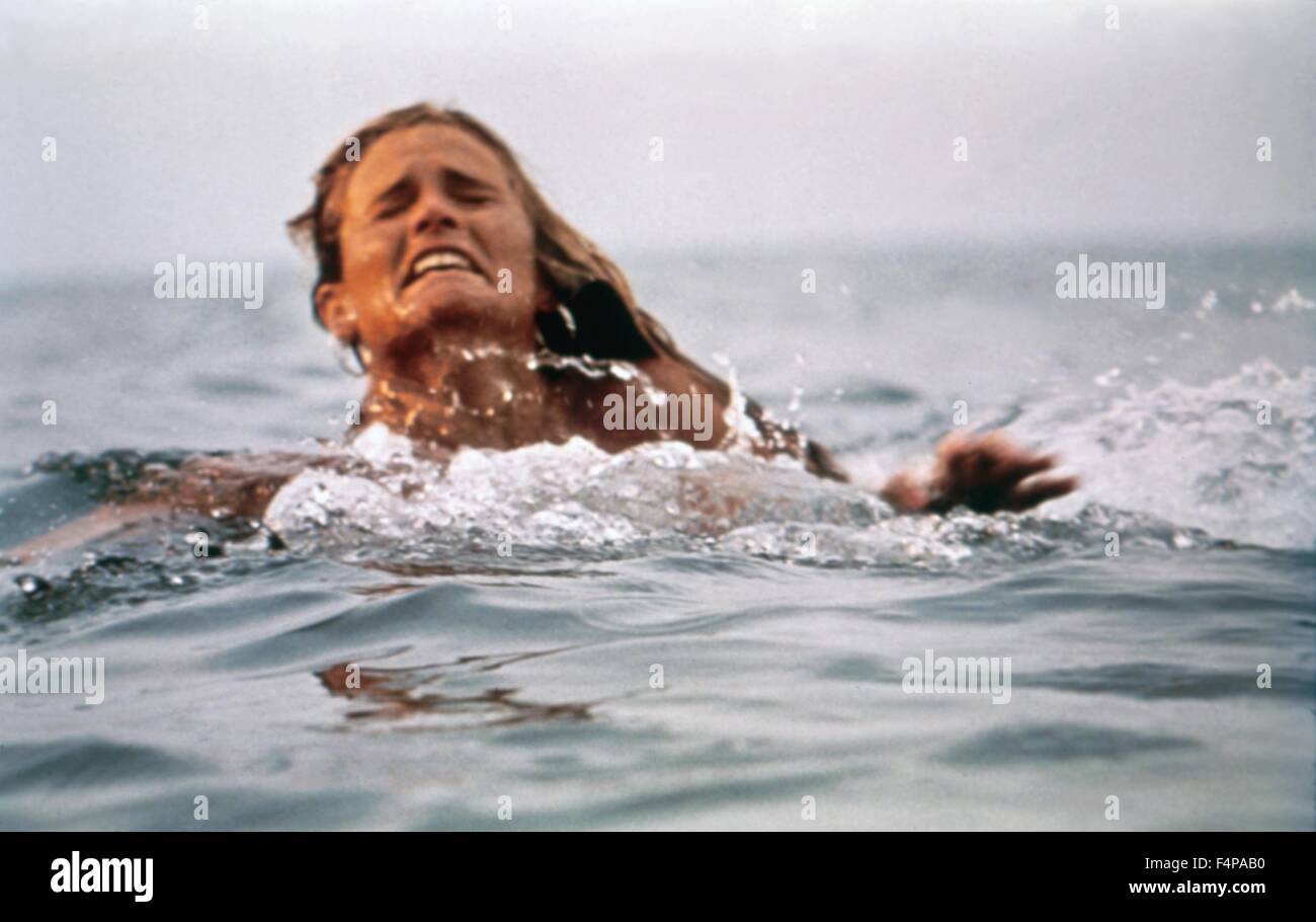 Jaws 1975 réalisé par Steven Spielberg Banque D'Images