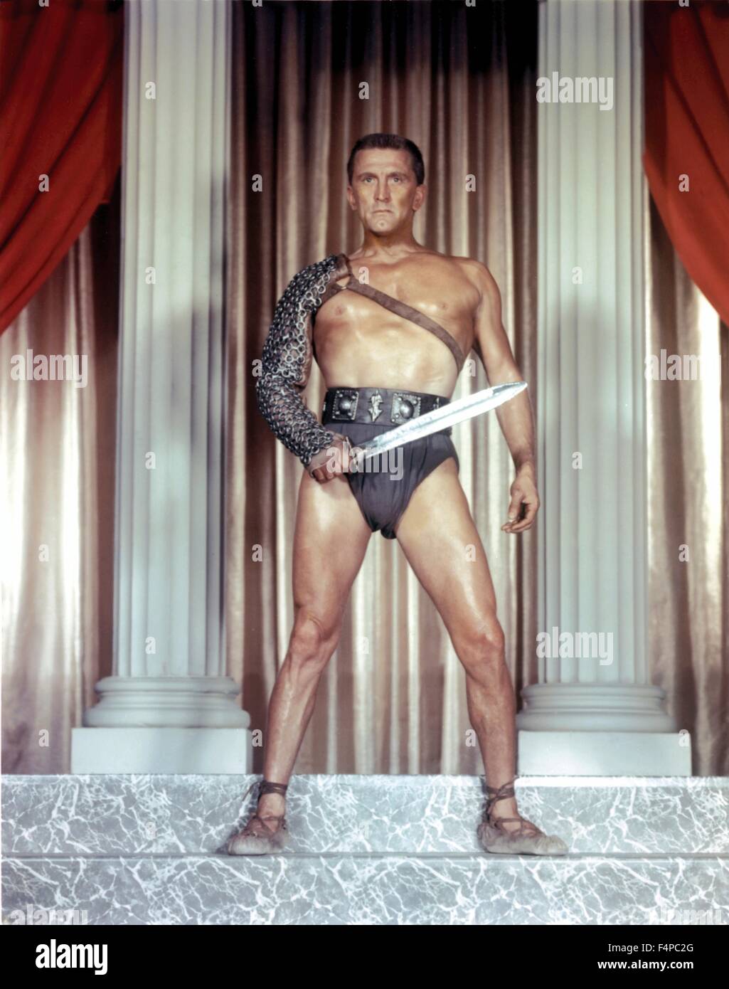 Kirk Douglas / Spartacus 1960 réalisé par Stanley Kubrick Banque D'Images