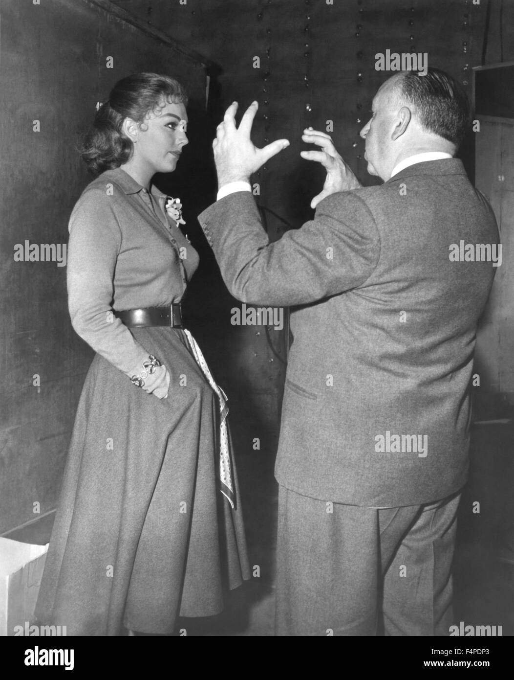 Alfred Hitchcock, Kim Novak / Vertigo 1958 réalisé par Alfred Hitchcock Banque D'Images