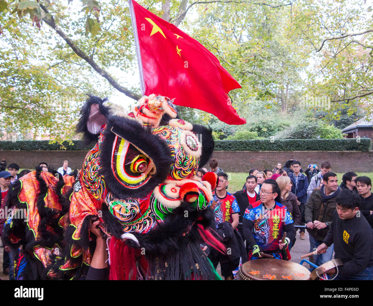 Londres, Royaume-Uni. 20 Oct, 2015. Le président Xi Jinping visite d'Etat en Grande-Bretagne, Londres, UK Banque D'Images