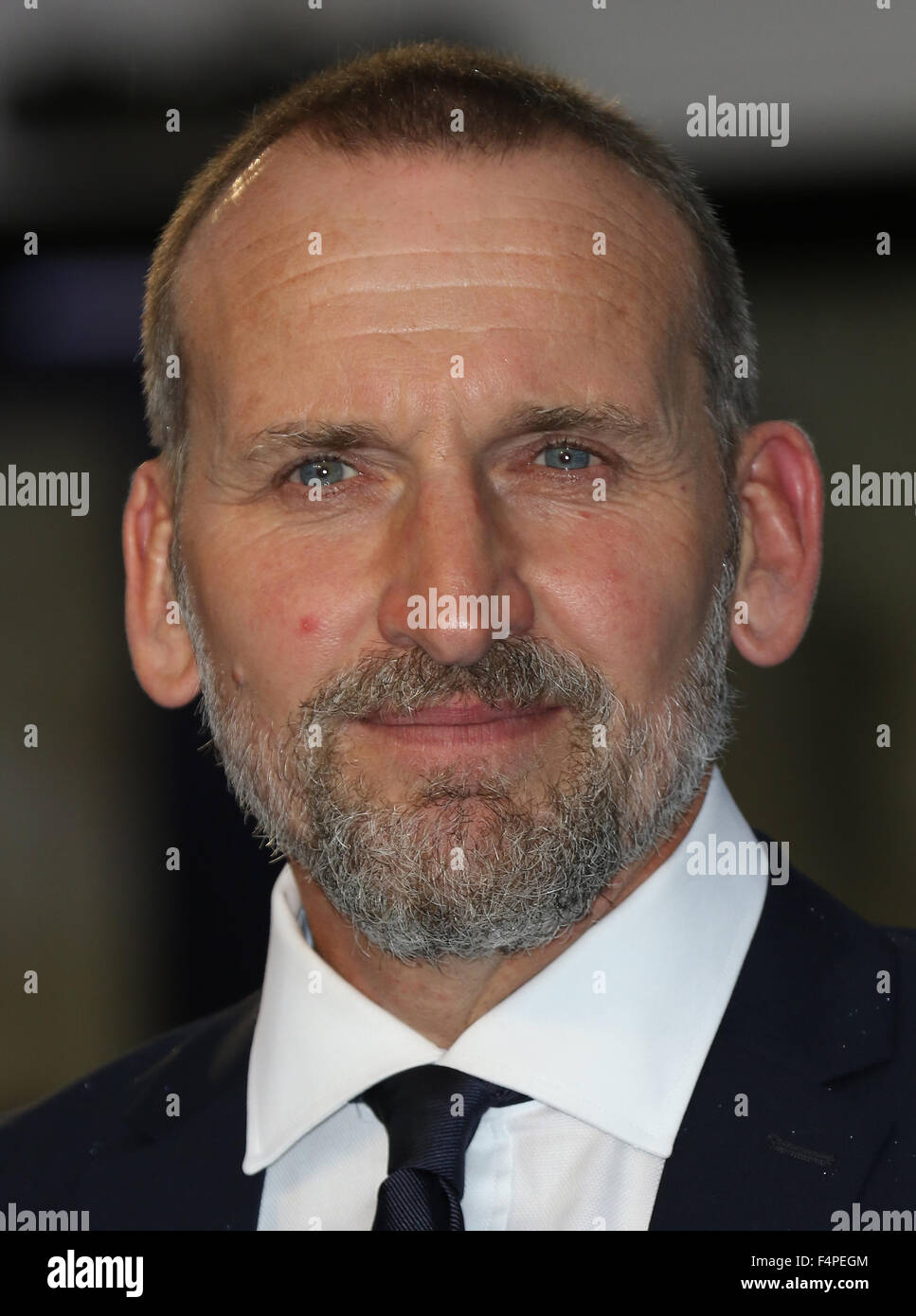 London, UK, 3e Sep 2015 : Christopher Eccleston assiste à une Légende - UK film premiere à Londres Banque D'Images