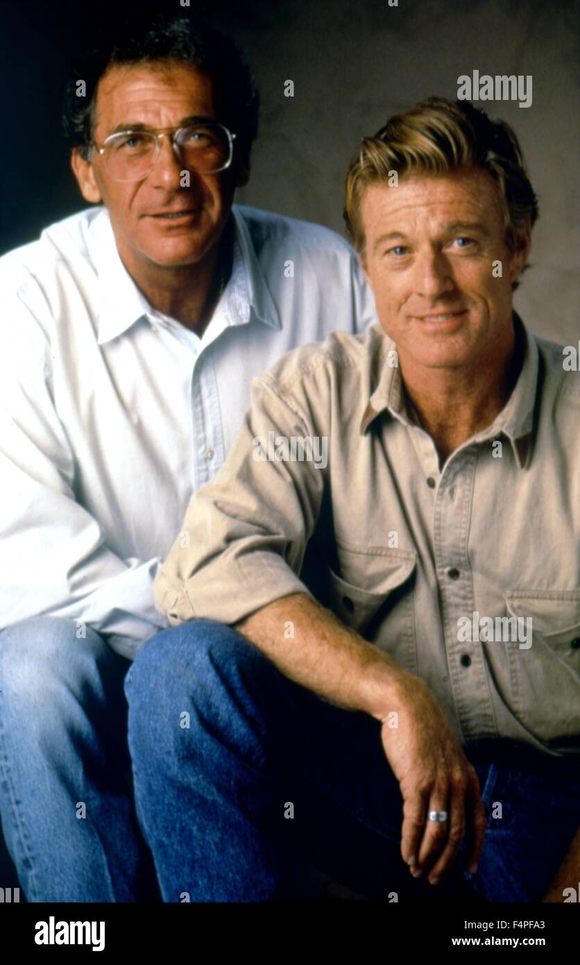 Sydney Pollack et Robert Redford / La Havane / 1990 réalisé par Sydney Pollack Banque D'Images
