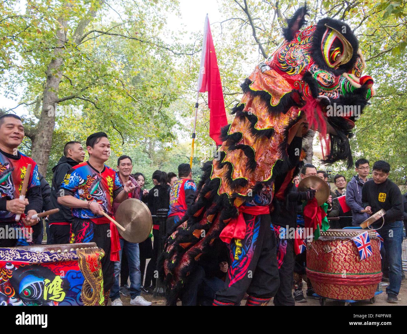 Londres, Royaume-Uni. 20 Oct, 2015. Le président Xi Jinping visite d'Etat en Grande-Bretagne, Londres, UK Banque D'Images