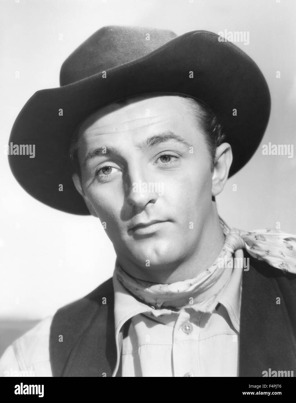 Robert Mitchum / Au-delà de la dernière frontière / 1943 réalisé par Howard Bretherton République [Images] Banque D'Images