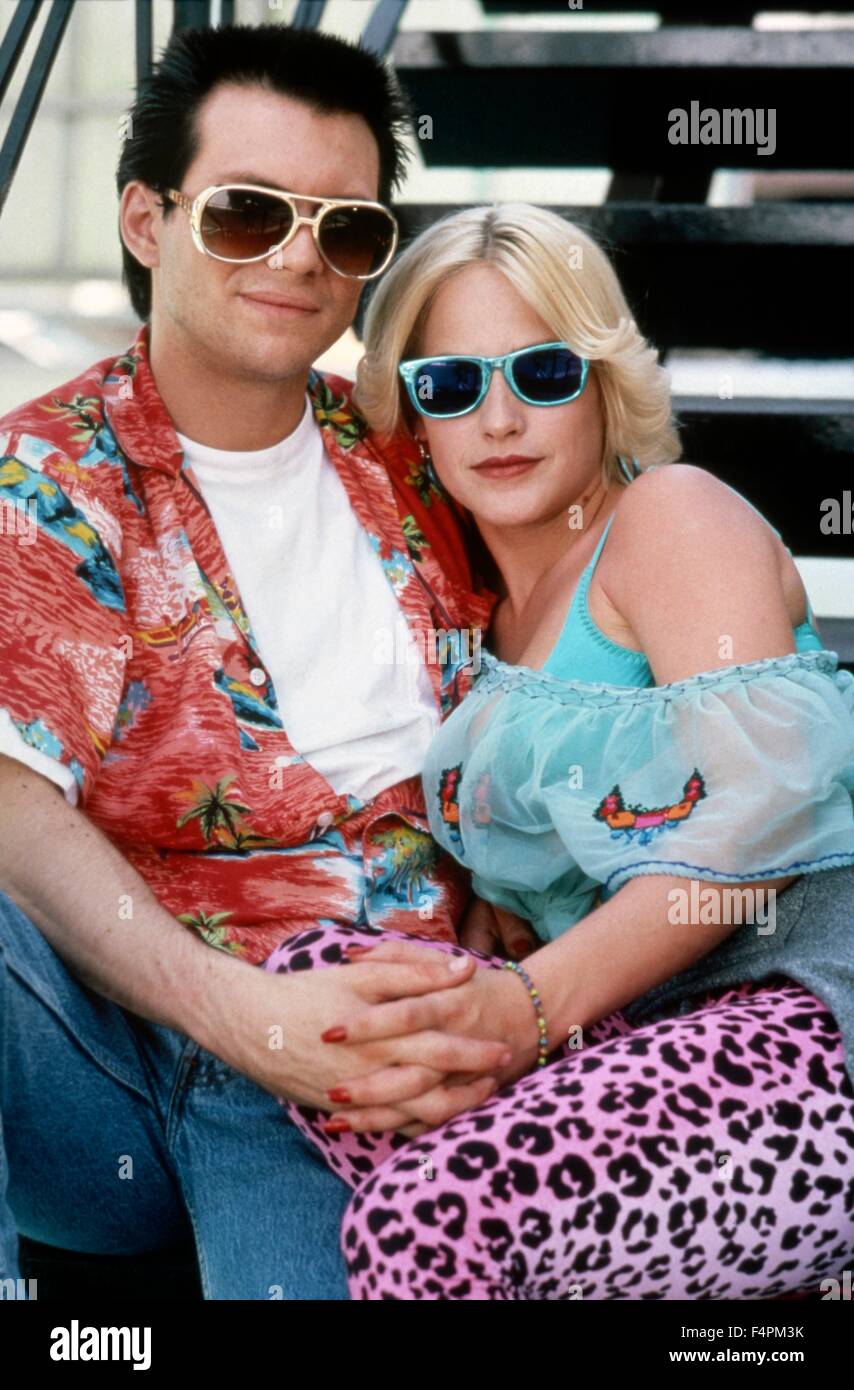 Christian Slater et Patricia Arquette / Breakaway / 1993 réalisé par Tony Scott [Photos] Warner Bros. Banque D'Images