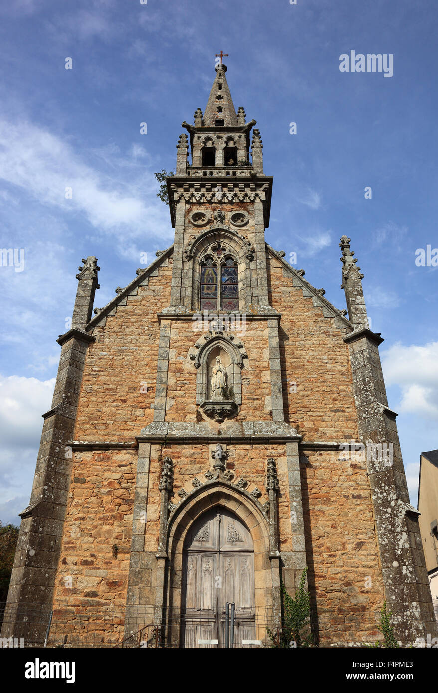 France, Bretagne, Auray, Kapelle Notre-Dame-de-Lourdes dans la vieille ville Banque D'Images