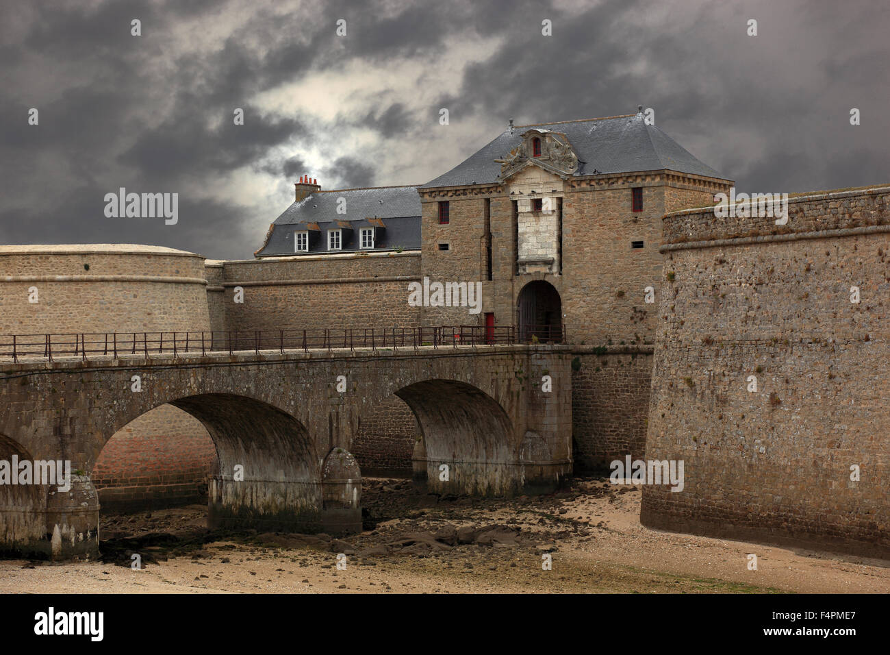 France, Bretagne, citadelle de Port Louis Banque D'Images
