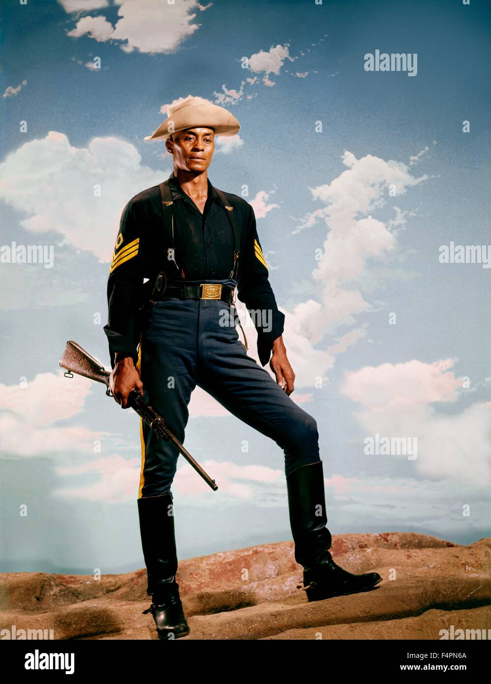 Woody Strode / Sergent Rutledge / 1960 réalisé par John Ford [Photos] Warner Bros. Banque D'Images