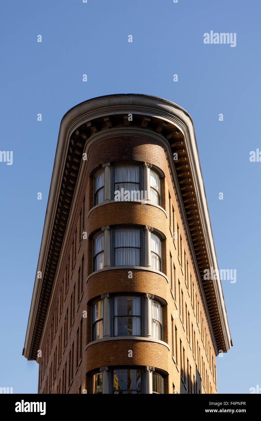 L'hôtel Europa building dans le quartier historique de Gastown, Vancouver, BC, Canada Banque D'Images