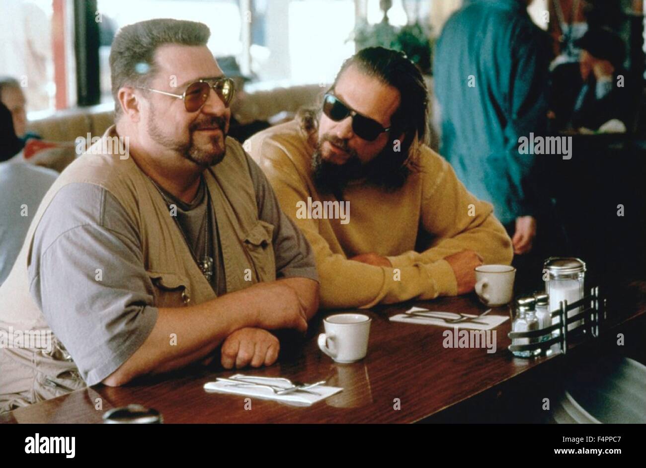 John Goodman et Jeff Bridges / The Big Lebowski (1998) / 1997 réalisé par les frères Coen [Polygram Filmed Entertainment ] Banque D'Images