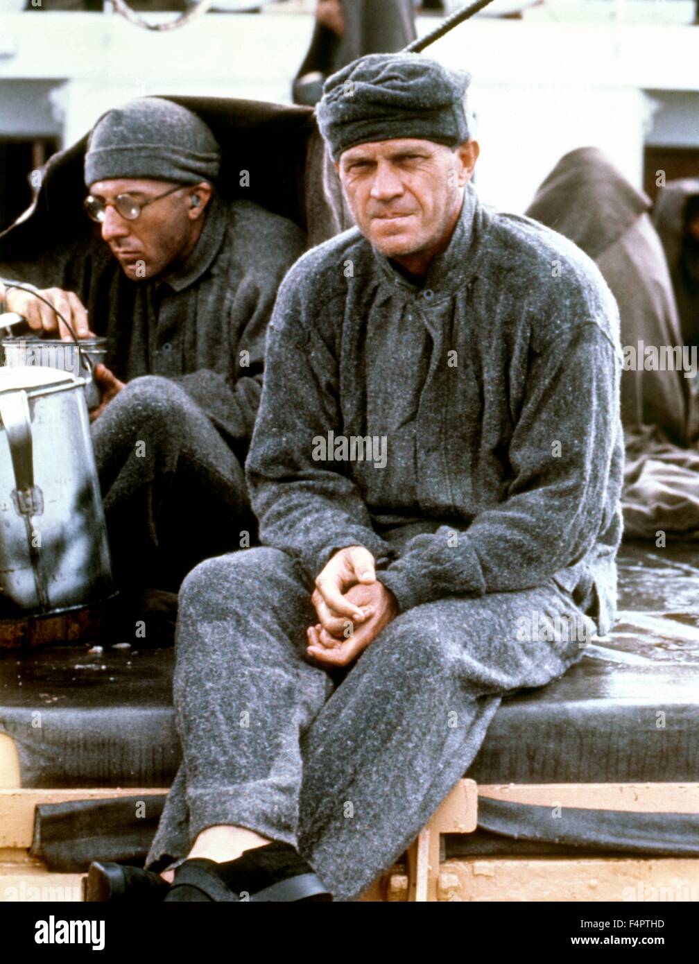 Dustin Hoffman et Steve McQueen / Papillon / 1973 réalisé par Franklin