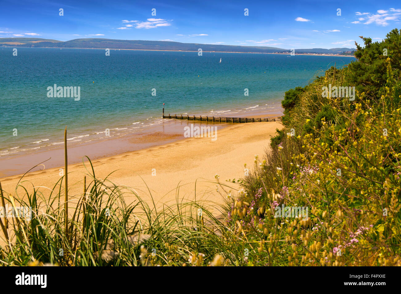 La plage de Bournemouth Banque D'Images