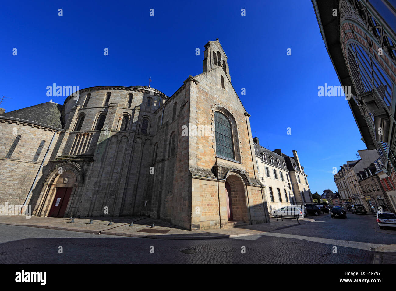 France, Bretagne, quimperle, Round Church Saint Croix, un ancien monastère bénédictin Banque D'Images