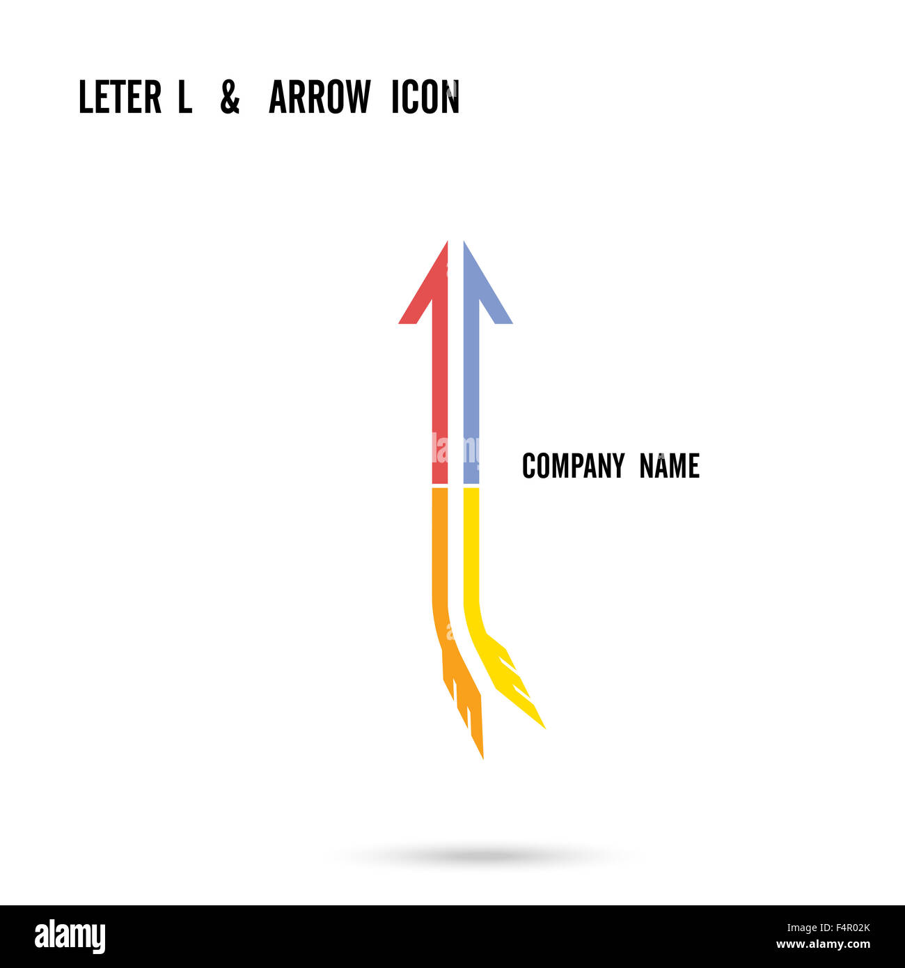 L'icône de création lettre L'abstrait logo design modèle. L'éducation et d'affaires de l'entreprise logotype création symbole. Banque D'Images