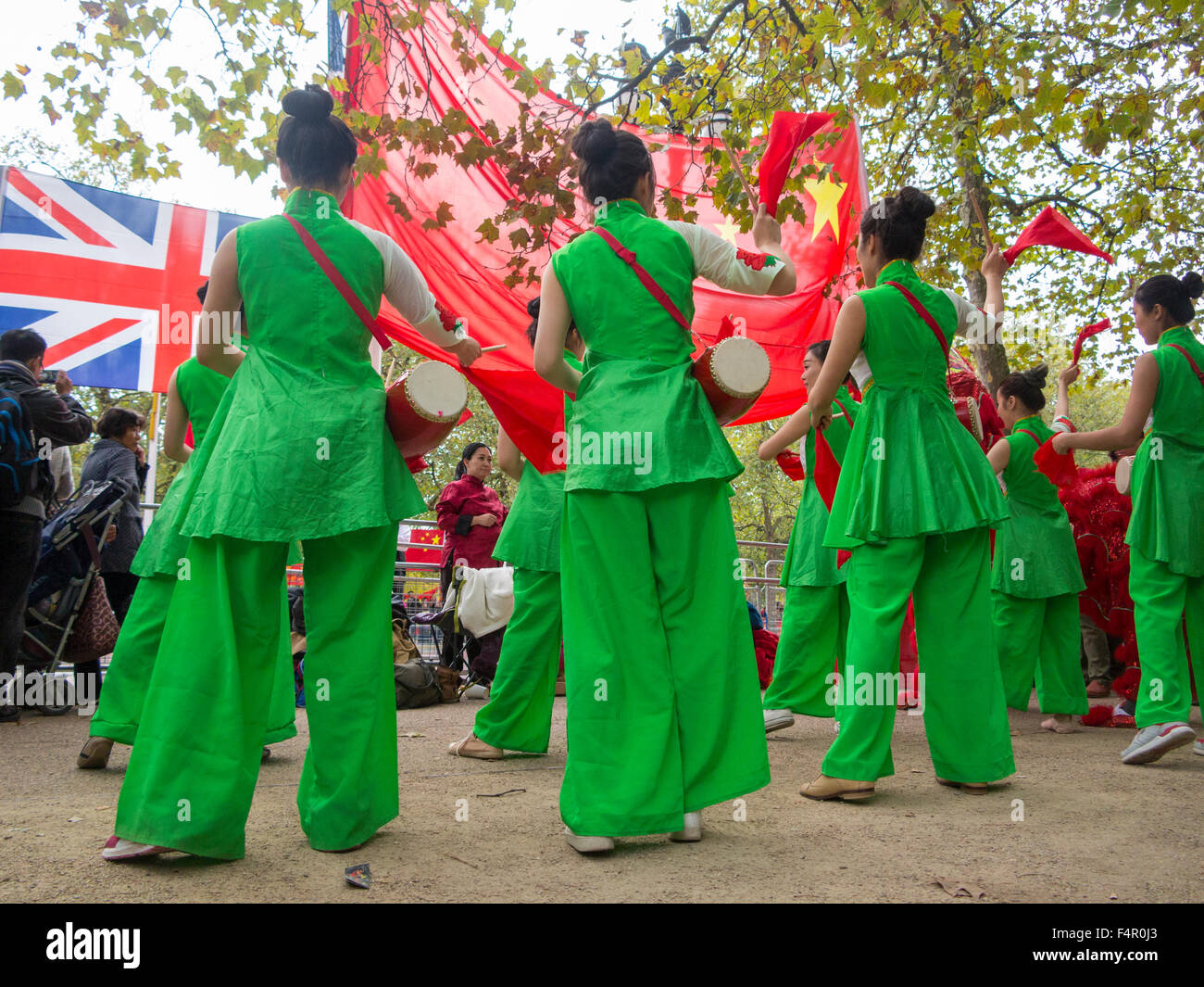 Londres, Royaume-Uni. 20 Oct, 2015. Le président Xi Jinping visite d'Etat en Grande-Bretagne, Londres, UK Banque D'Images