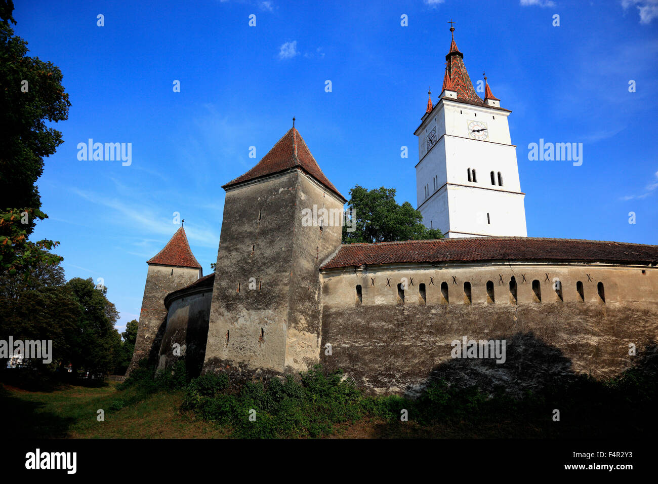 'Harman (allemand : Honigberg ; en hongrois : Szaszhermany) est une commune française, située dans le comté de Brasov, Roumanie. Ici l'église fortifiée, l'Unesco Banque D'Images