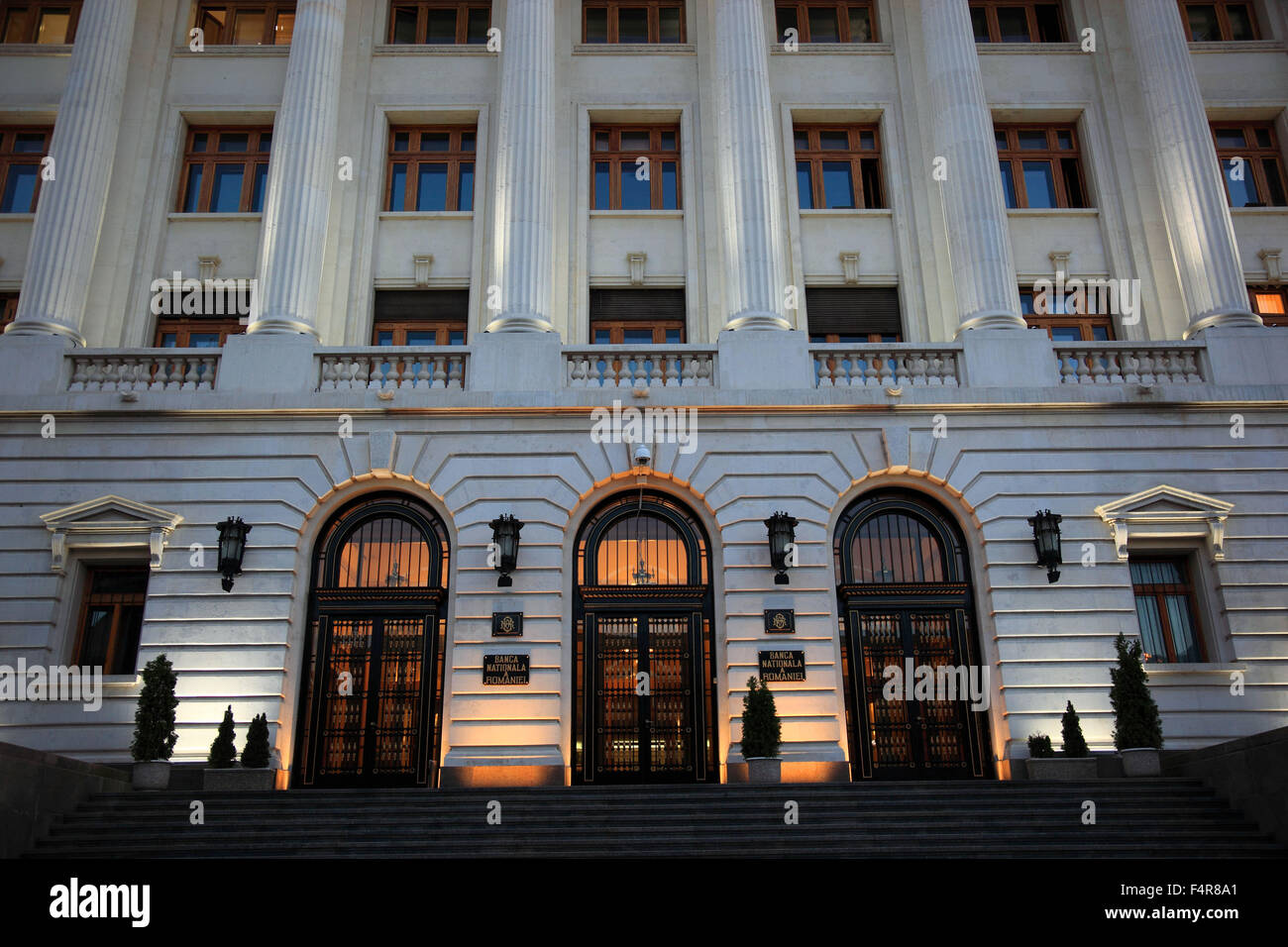 Banque nationale de Roumanie à Bucarest Banque D'Images