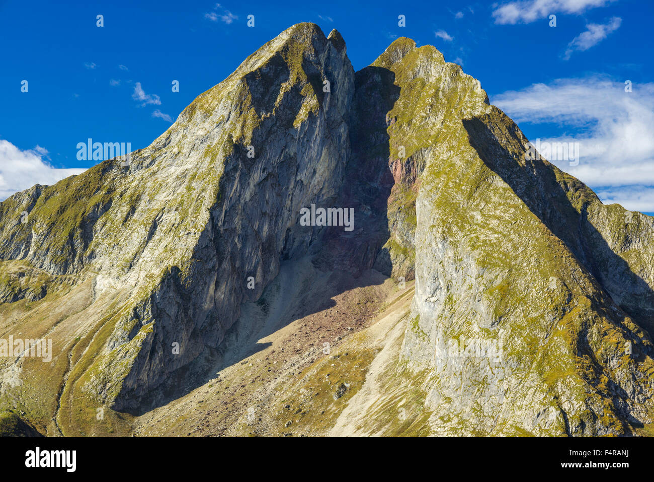 2259, Allgäuer Alpen, Allgäu, Alpes, Bavaria, montagnes, montagnes, paysage de montagne, mountain point, Europe, rock, falaise, s Banque D'Images