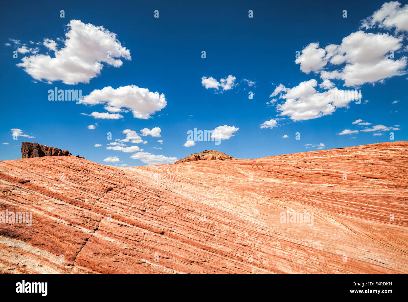 Beau paysage, la Vallée de Feu, USA. Banque D'Images