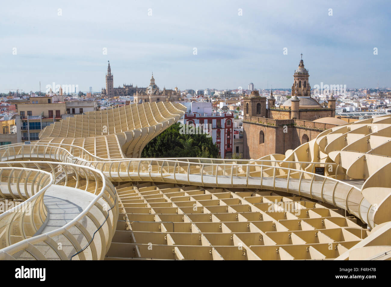 L'Espagne, l'Europe, l'Andalousie, de la région, Sevilla, Séville, ville, Incarnation Square, le Metropol Parasol, Las Setas, architecture, Banque D'Images