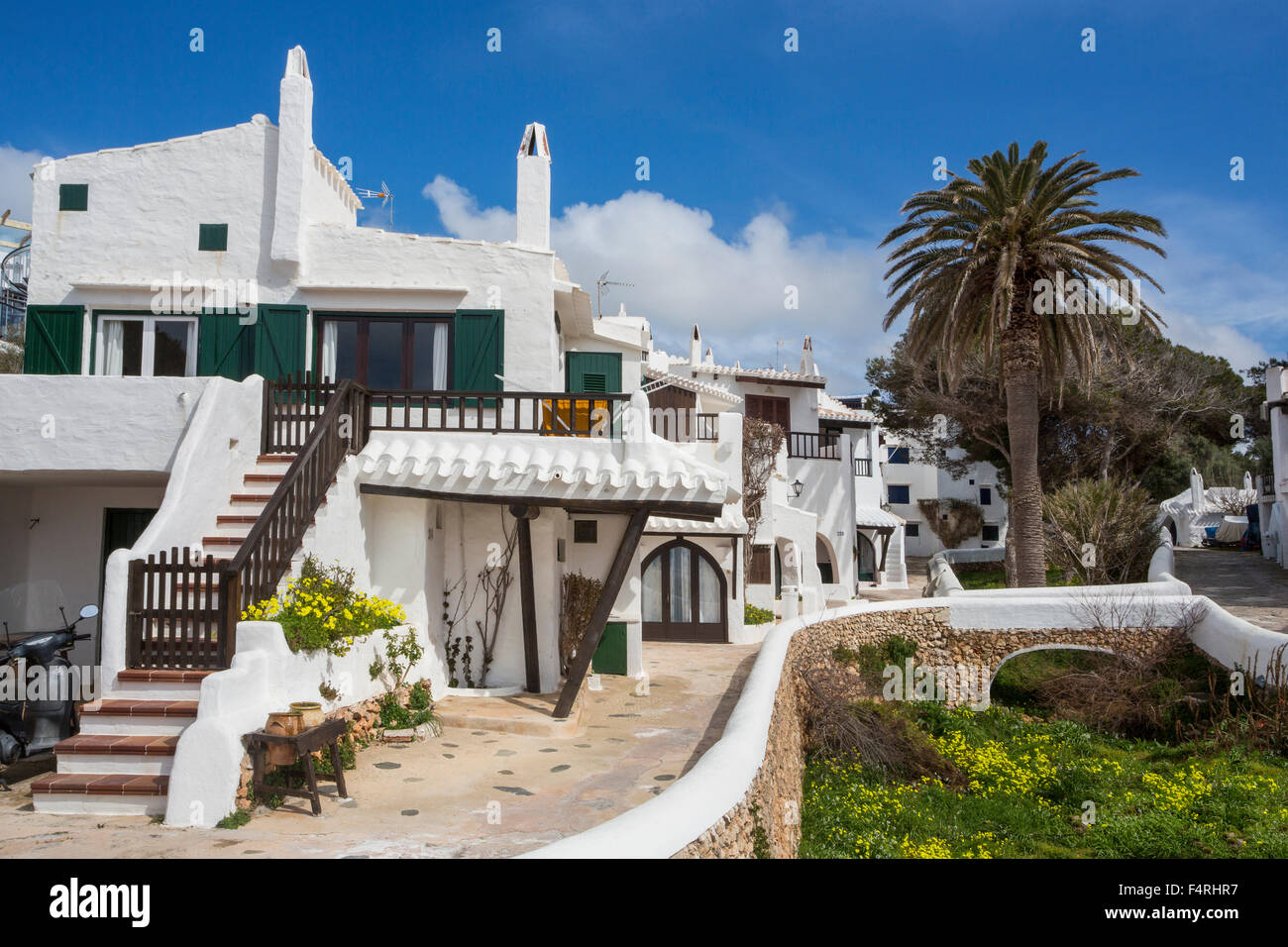 Îles Baléares, Binibeca, village de pêcheurs, Paysage, Minorque, île, ancien Binibeca, l'Espagne, l'Europe, Arch, l'architecture, pas de peo Banque D'Images